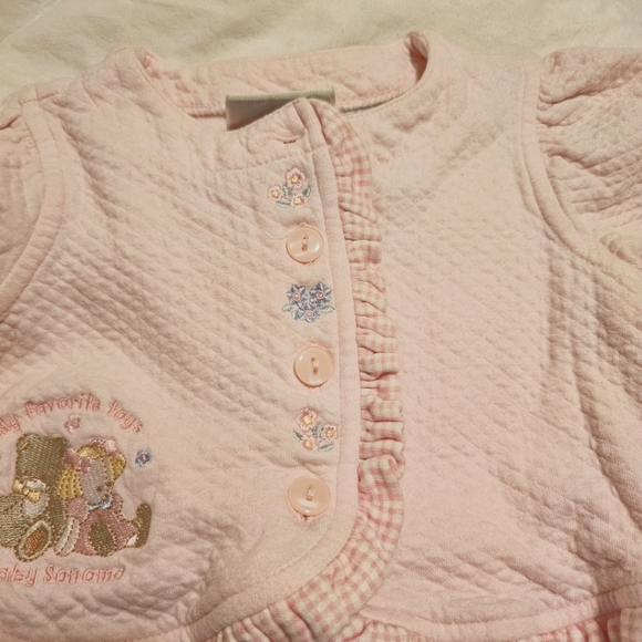 3-Month Baby Bundle: Knit Cardigan, Pink Jacket & Floral Dress w/ Bloomers - Picture 10 of 11